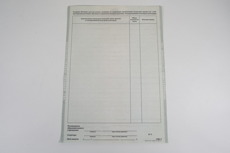 Диплом о начальном образовании  2010-2024 годов в Костроме